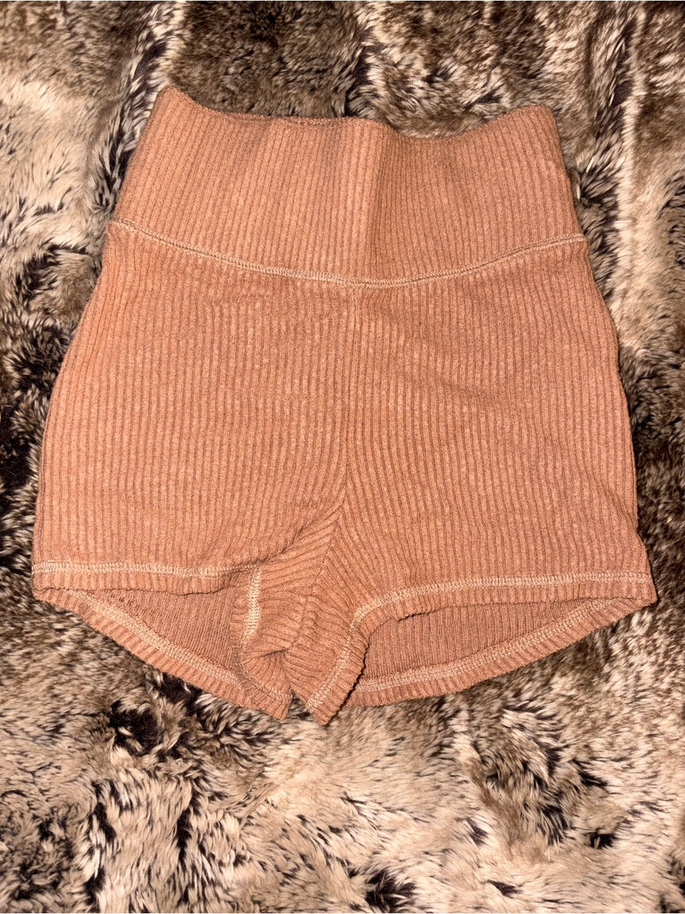 Abercrombie High/Waist Ribbed Knit Shorts